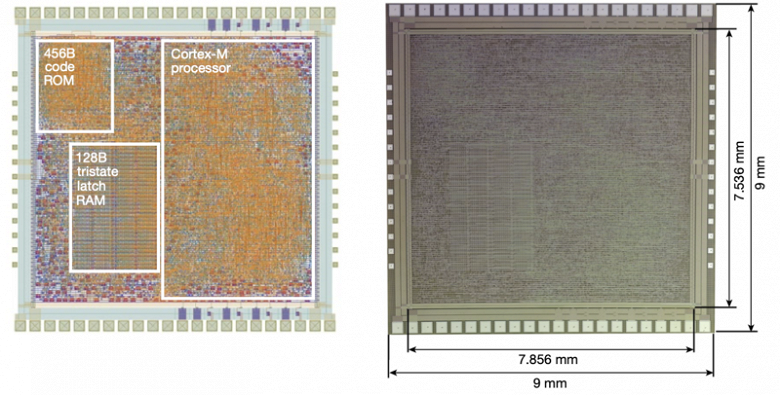 PlasticArm - flexible amorphous silicon microprocessor