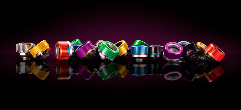 Ассортимент EK пополнили обжимные кольца для фитингов Quantum Torque семи цветов