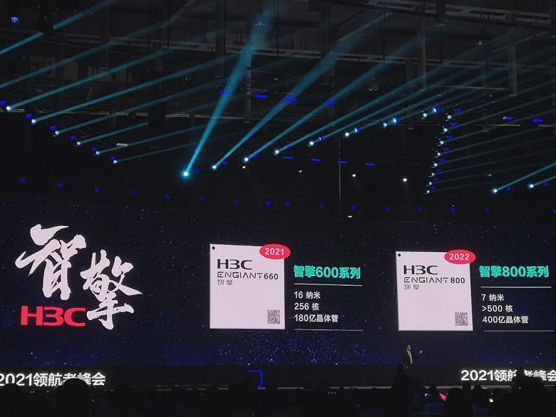 Китайский процессор с более чем 500 ядрами и 40 млрд транзисторов. Представлен H3C Engiant 800 