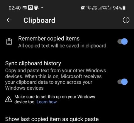 Microsoft наконец-то предлагает синхронизацию буфера обмена Windows 10 для всех смартфонов Android