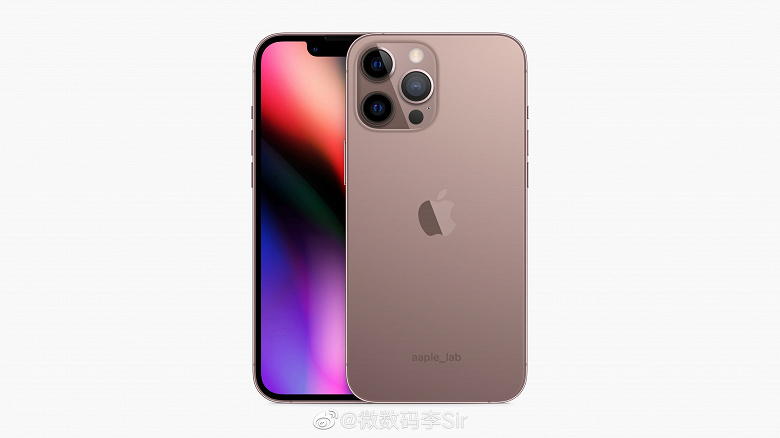 iPhone 13 и iPhone 13 Pro в «старом новом» цвете Rose Gold показали на рендерах