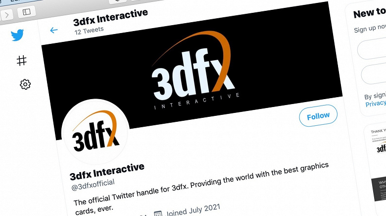 Никакого возрождения 3dfx Interactive? Учётная запись компании в Twitter удалена, а обещанный анонс не состоялся