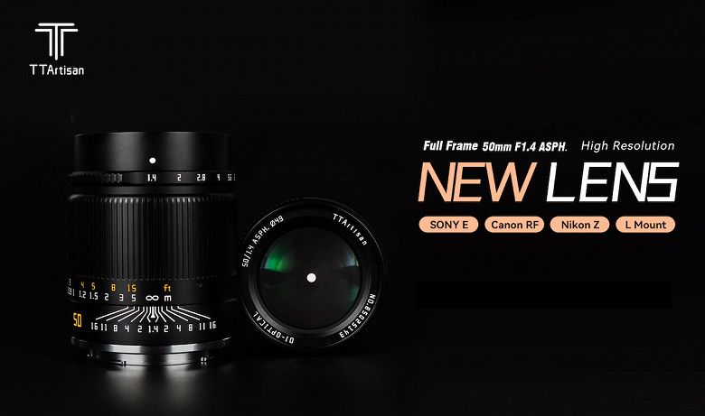 TTArtisan 50mm F1.4 ASPH lens introduced