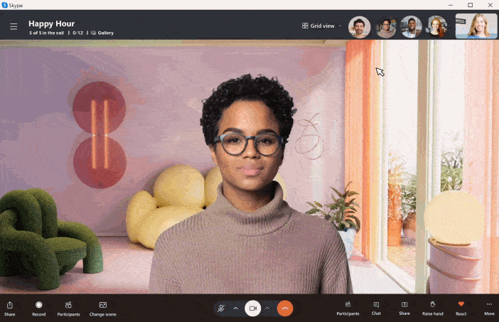 Colorful chats, customizable backgrounds and no more brakes.  Microsoft showed how Skype will change