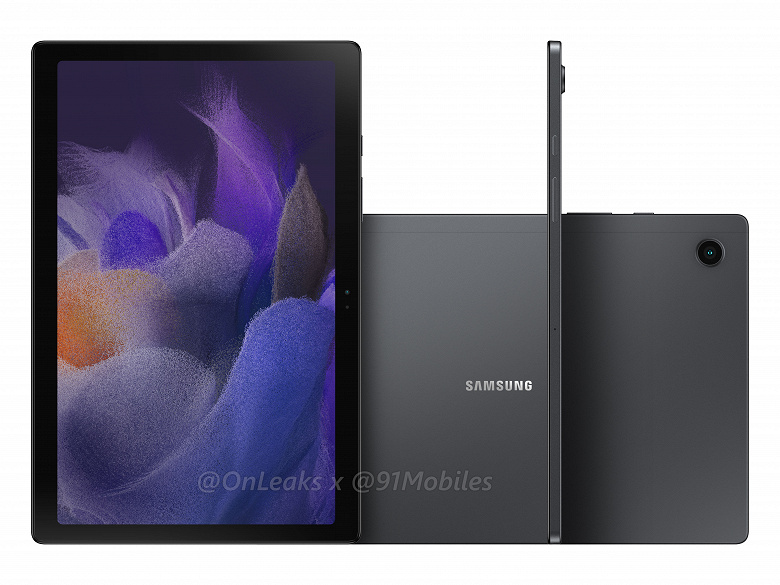 Inexpensive tablet Samsung Galaxy Tab A8 2021 will receive four speakers.  Renders and parameters appeared