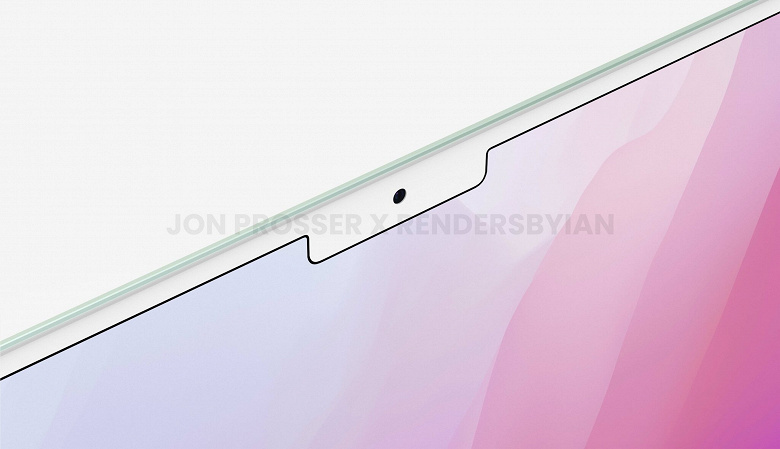 New generation MacBook Air with bangs shown in renders.  He will receive a powerful M2 platform and MagSafe