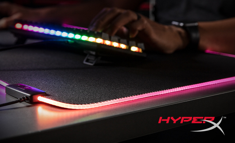 Настройки коврика для мыши HyperX Pulsefire Mat RGB сохраняются в его встроенной памяти