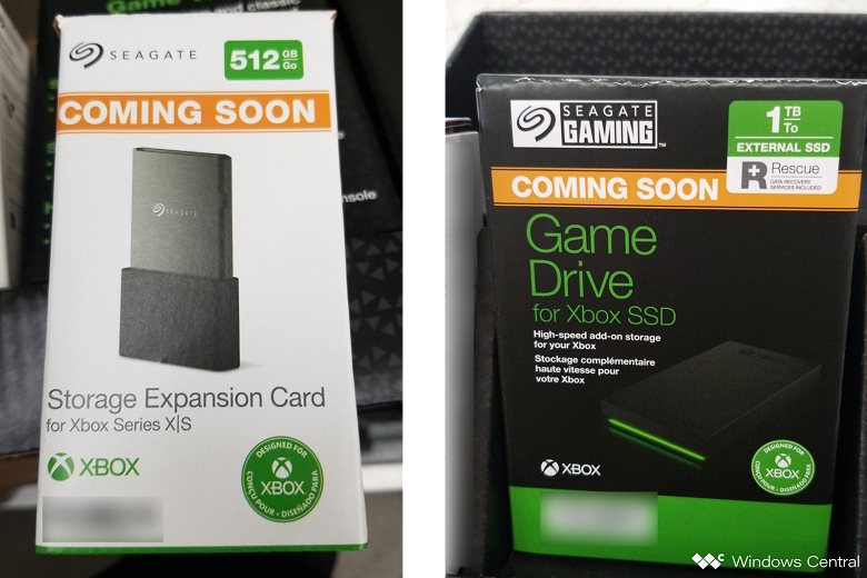 512GB memory card for Xbox Series X | S and 1TB external SSD already advertised in stores