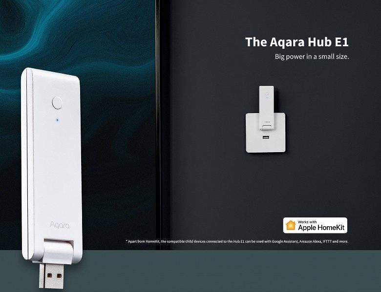 Концентратор для умного дома Aqara Hub E1 поддерживает Zigbee 3.0 и питается от USB