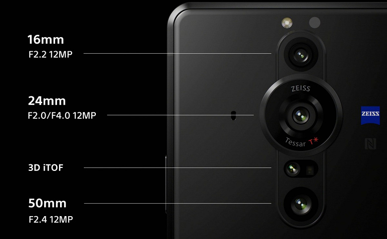 Экран OLED 4K, Snapdragon 888, оптика Zeiss, дюймовый датчик изображения, IP68 и 4500 мА·ч. Представлен Sony Xperia Pro-I