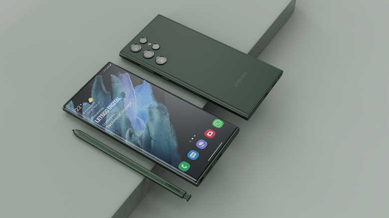 Этот смартфон заменит Samsung Galaxy Note: появились первые изображения Galaxy S22 Ultra в новом цвете