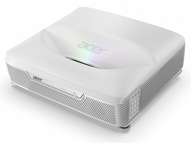 Acer L811 laser projector is equipped with an ultra short throw lens