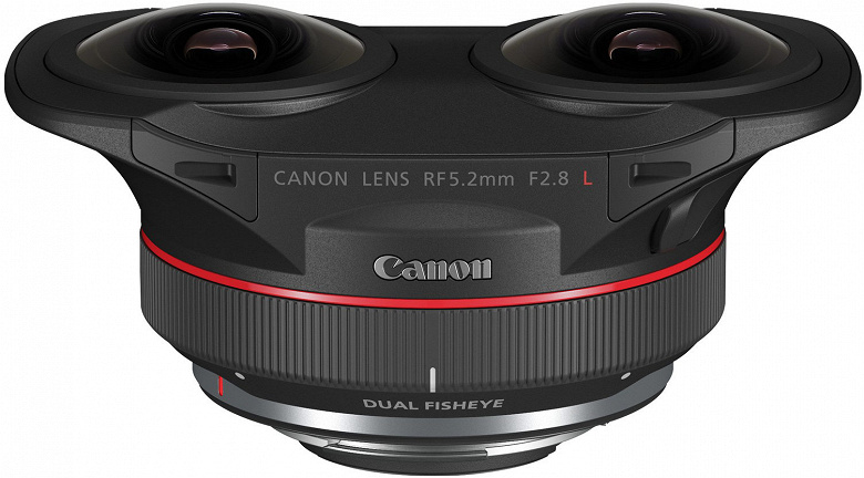 Объектив Canon RF 5.2mm F2.8L Dual Fisheye призван упростить съёмку стереоскопического контента для VR