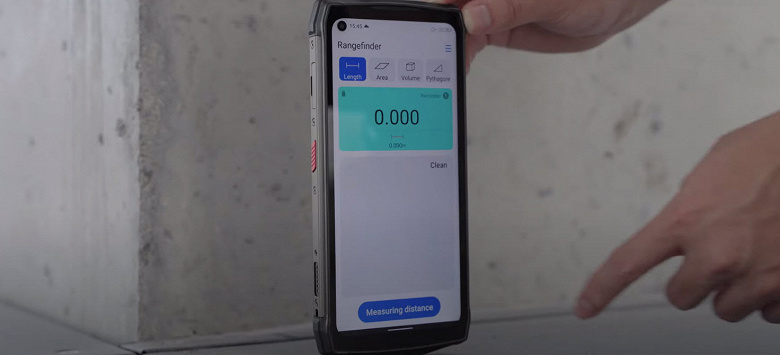 Как работает лазерное измерение длины, площади и объёма при помощи смартфона Ulefone Power Armor 13: опубликовано новое видео