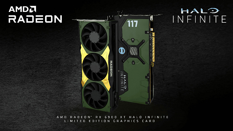 A limited version of an already very rare video card.  Introduced Radeon RX 6900 XT Halo Infinite Limited Edition