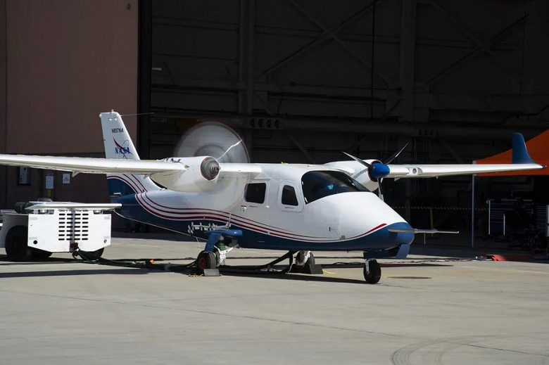 14 electric motors and a cruising range of 160 km.  NASA X-57 Maxwell electric aircraft prepares for its first flight