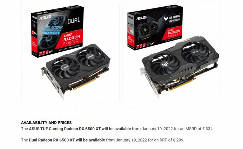 Чуда не случилось. AMD Radeon RX 6500 XT c официальной ценой 200 предложена за 324 евро в Европе