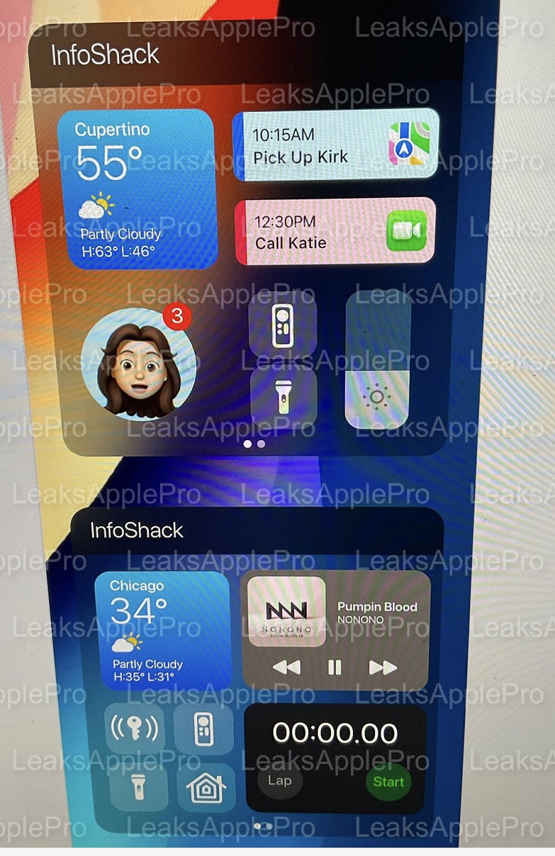 Первые детали об iOS 16: InfoShack — новые интерактивные виджеты