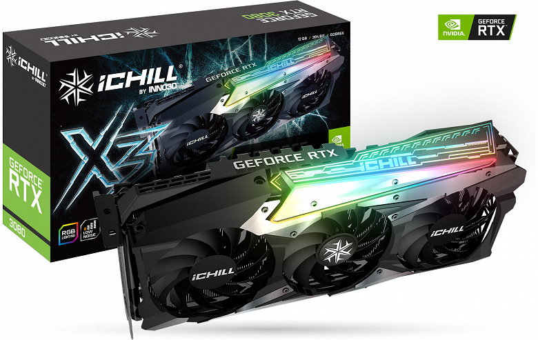 Inno3D launches five models of GeForce RTX 3080 graphics cards with 12 GB of memory and different cooling systems