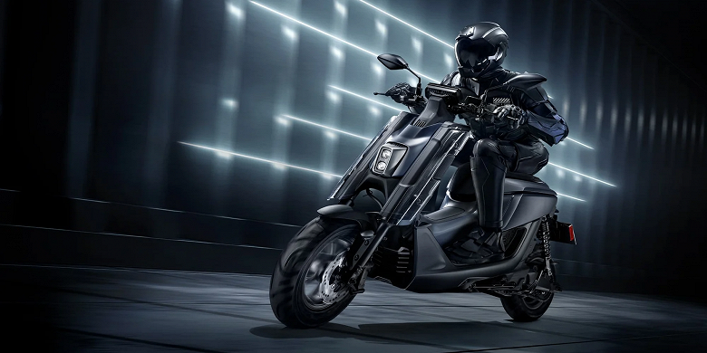 Представлен стильный и мощный электрический скутер Yamaha со сменными аккумуляторами Gogoro