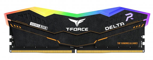 Линейку T-Force Delta TUF Gaming Alliance RGB DDR5 Desktop Memory открыл комплект модулей памяти DDR5-5200