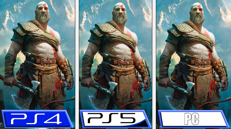 “The best game of all time” was compared on PS4, PS5 and top PC.  God of War just came out on PC yesterday