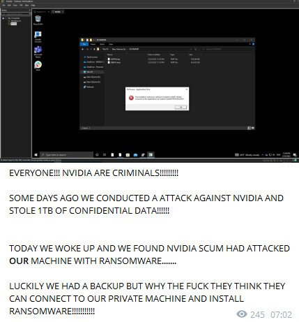 Хакеры взломали Nvidia