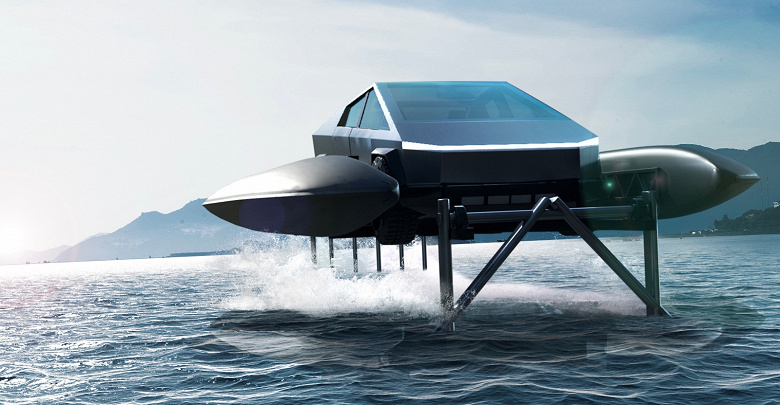 Комплекты Cybercat позволят превратить пикап Tesla Cybertruck в лодку