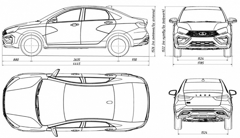 Обновлённая Lada Vesta FL в деталях: опубликованы технические характеристики