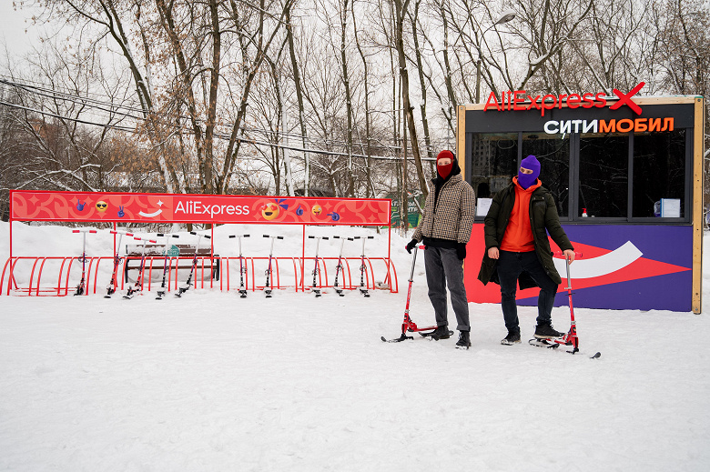 AliExpress и «Ситимобил» запустили прокат снегокатов в Москве — до 20 февраля снегокаты выдаются бесплатно 