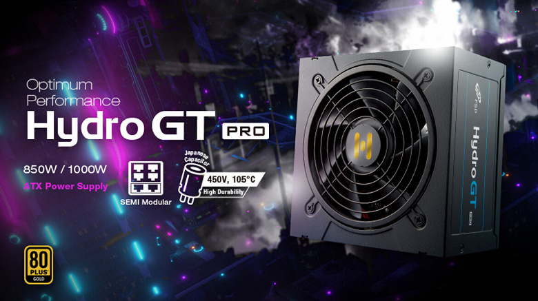 Серию блоков питания FSP Group Hydro GT Pro открыли модели мощностью 850 Вт и 1000 Вт