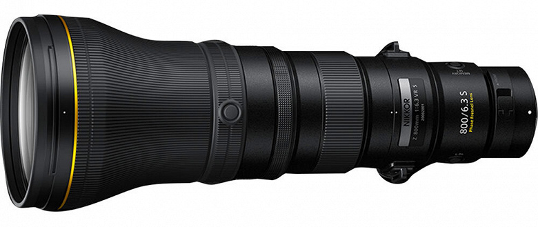 На сайте B&H появился объектив Nikon Nikkor Z 800mm f/6.3 VR S