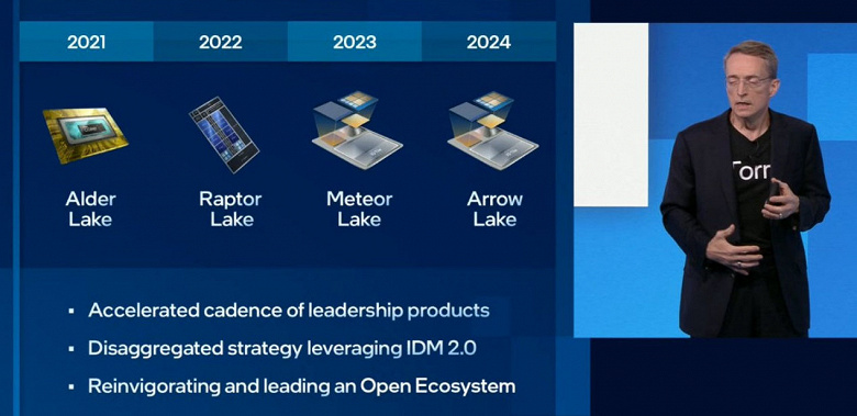 В 2024 году Intel выпустит процессоры, у которых всё ещё будет лишь восемь больших ядер. Компания раскрыла планы на ближайшие годы