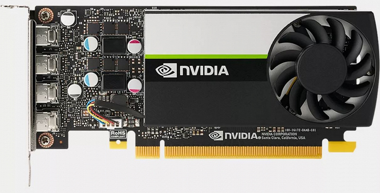 Видеокарта Nvidia, которую реально купить за 400 долларов? Компактная 3D-карта Nvidia T1000 с 8 ГБ памяти и производительностью на уровне GeForce GTX 1650 поступает в продажу