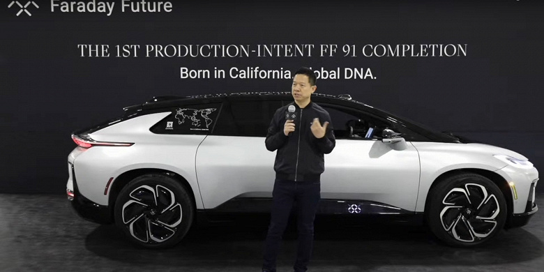 Presented serial electric car Faraday Future FF 91 with 11 screens and acceleration to “hundreds” in 2.39 s