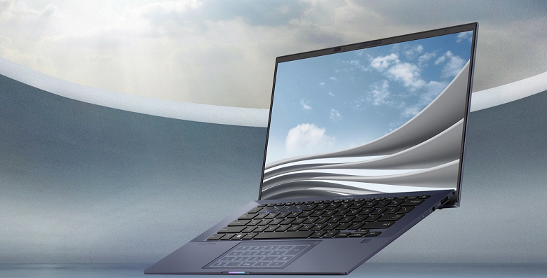 14-дюймовый ноутбук массой 880 г. Представлен Asus ExpertBook B9 с годовалым процессором