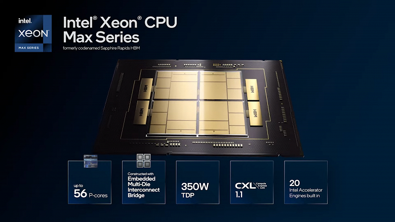 56 ядер Intel будут конкурировать с 96 ядрами AMD при большей цене и низких частотах. Появились подробности о Xeon Platinum 9480 и прочих CPU Xeon CPU Max