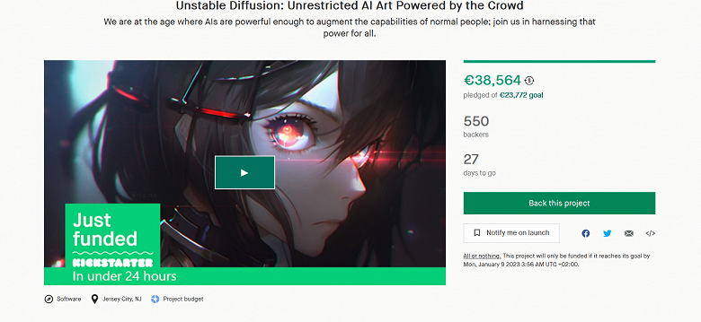 На Kickstarter собирают деньги на улучшение «нецензурной» нейросети Unstable Diffusion