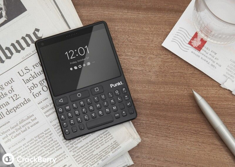 Клавиатура QWERTY, Android и лаконичный дизайн в чёрном цвете. Появился обзор отменённого смартфона Punkt MC01 Legend