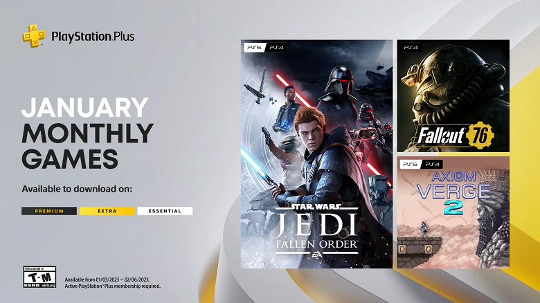 Star Wars Jedi: Fallen Order, Fallout 76 и Axiom Verge 2 — новые бесплатные игры для подписчиков PlayStation Plus