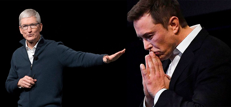 Илон Маск и Тим Кук встретились лично после серии гневных твитов миллиардера