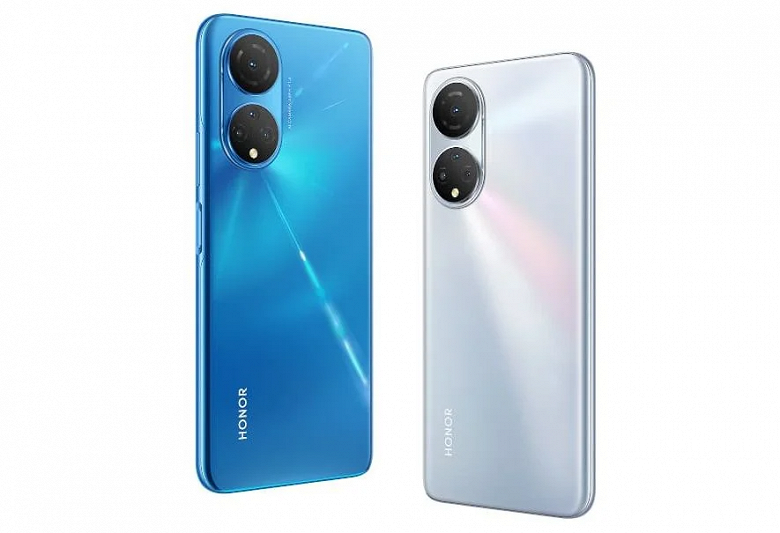 Presented smartphone Honor X7 with a camera in the style of Huawei P50
