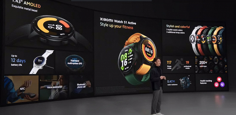 Представлены умные часы Xiaomi Mi Watch S1 Active