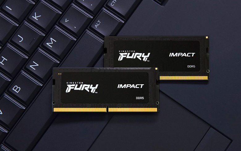Модули памяти Kingston Fury DDR5 SODIMM предложены по одному и комплектами из двух штук суммарным объемом до 64 ГБ