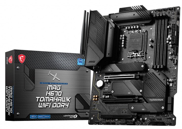 Оснащение системной платы MSI MAG H670 Tomahawk WiFi DDR4 включает порт 2.5 GbE  и два слота M.2 NVMe PCIe Gen4 x4