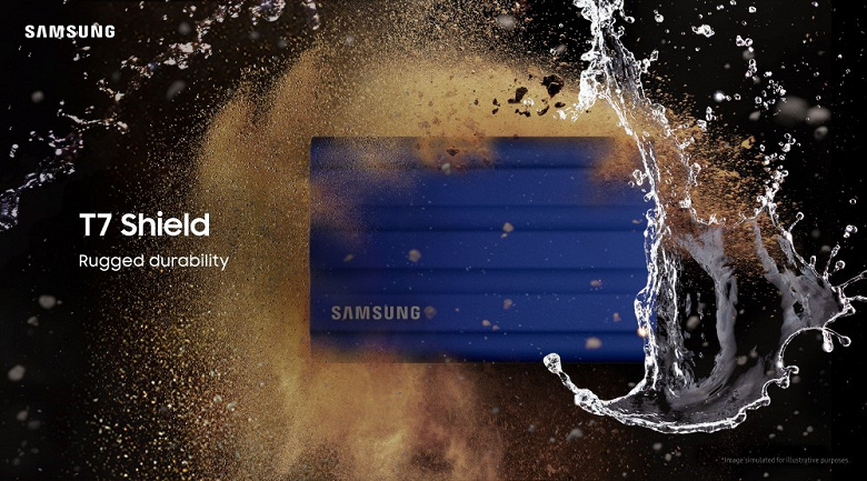 Samsung представила свой самый прочный портативный SSD. Модель T7 Shield стартует со 160 долларов