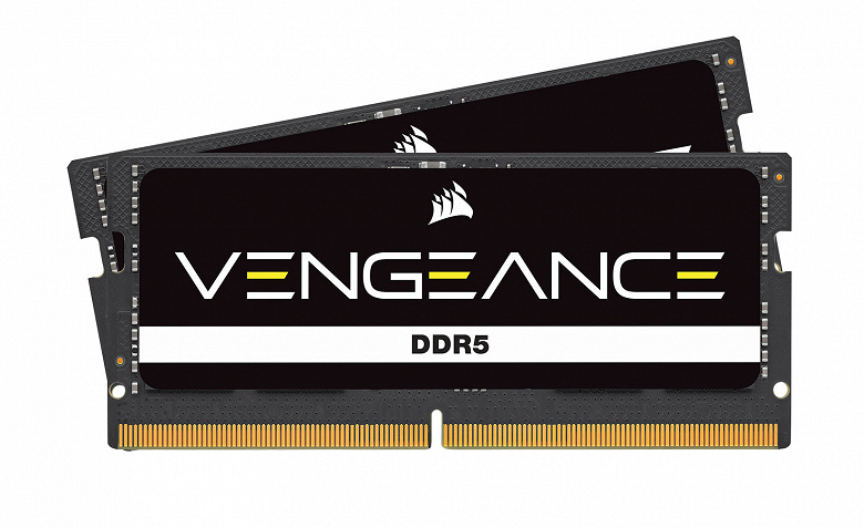 Серию Corsair Vengeance пополнил набор модулей памяти SO-DIMM DDR5-4800 суммарным объемом 64 ГБ