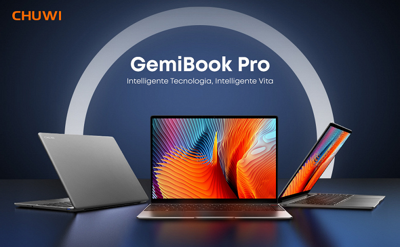 A $300 laptop with a 2K 3:2 screen, 1.5kg weight, and a 10nm Intel CPU.  New Chuwi GemiBook Pro unveiled