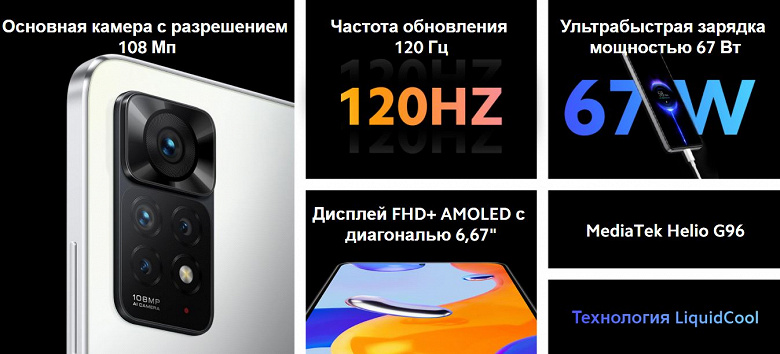 Народные 108 Мп, 5000 мА·ч, 67 Вт и 120 Гц со скидкой в 2-3 тысячи рублей и беспроводными наушниками Redmi Buds 3 Pro за рубль. Стартовал предзаказ на Redmi Note 11 Pro 5G и Redmi Note 11 Pro