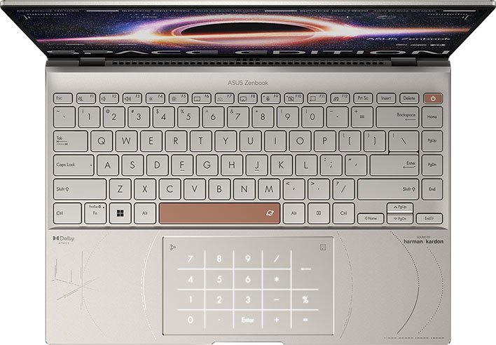14-core Core i9-12900H processor, 14-inch OLED 2.8K screen, outdoor 3.5-inch OLED screen and Mir space station theme.  This is Asus Zenbook 14X OLED Space Edition